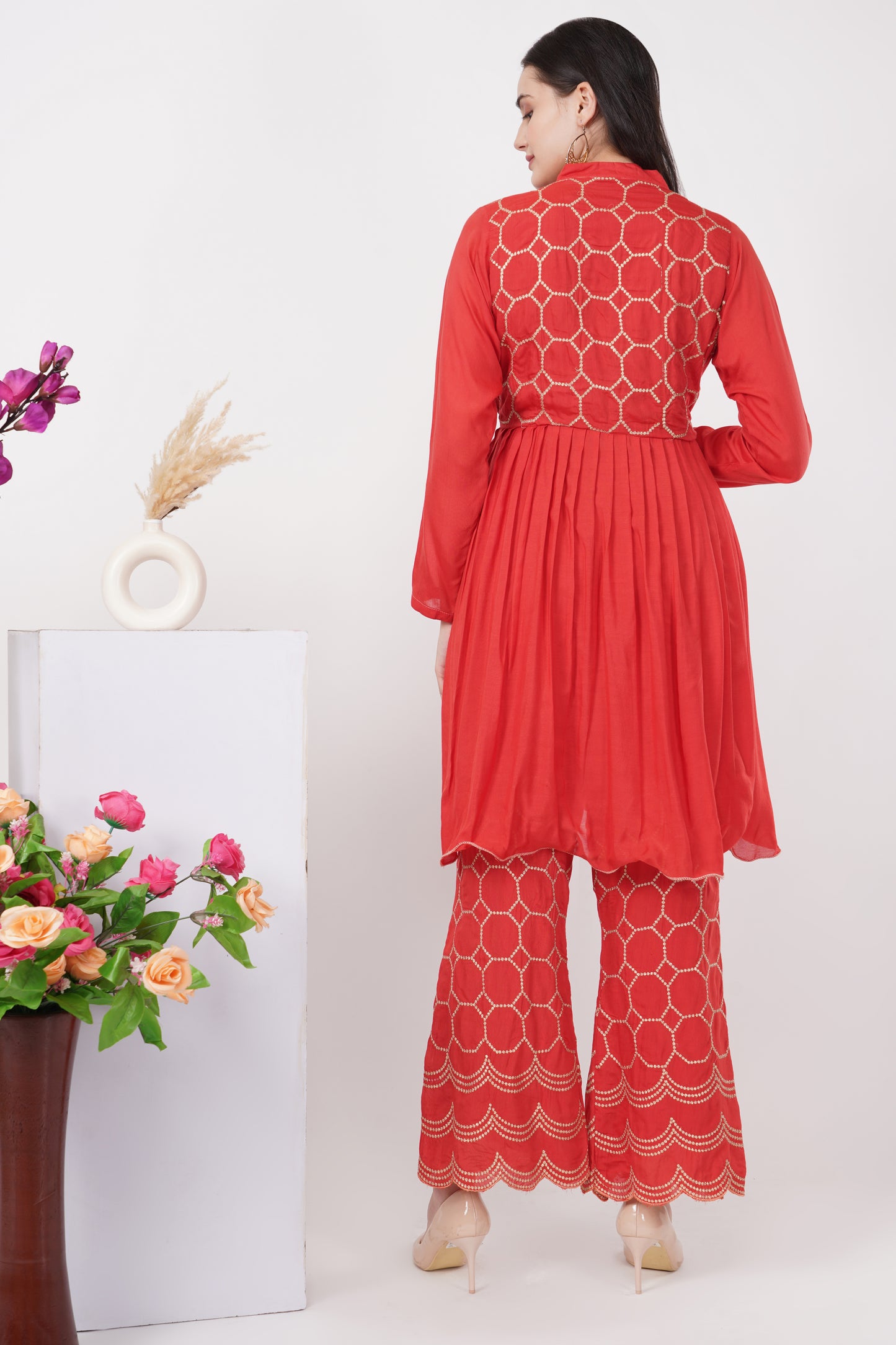 Brick Red Kurta Set