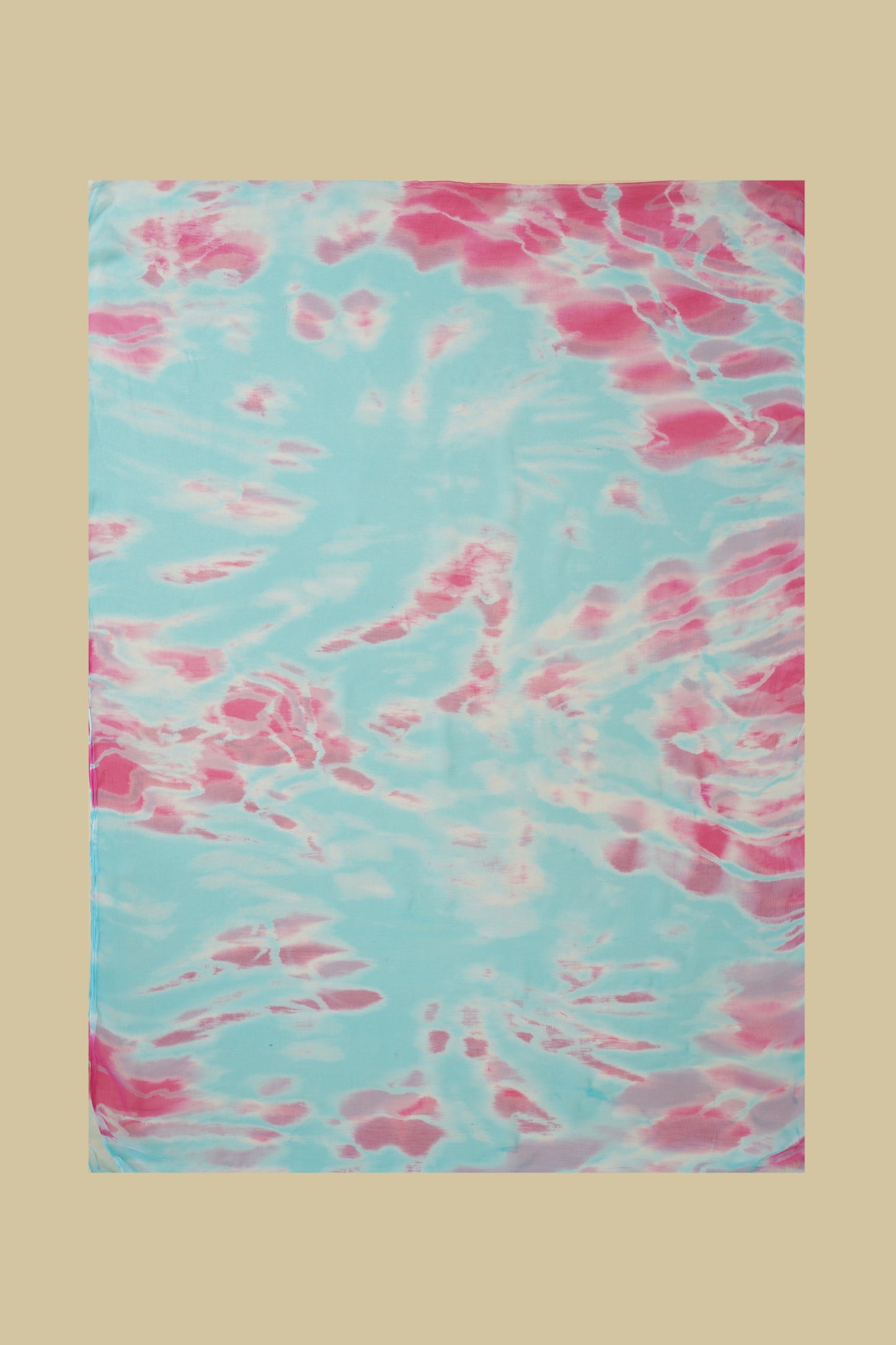 Aqua Blue Floral Embroidered Unstitched Suit Piece