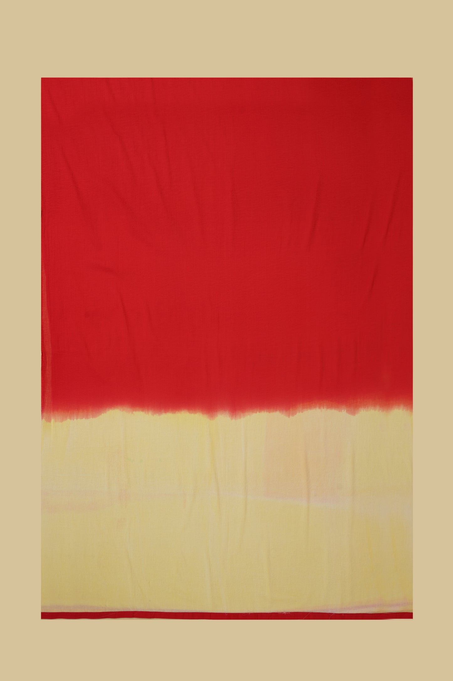 White and Red Lace Embroidered Unstitched Suit Piece