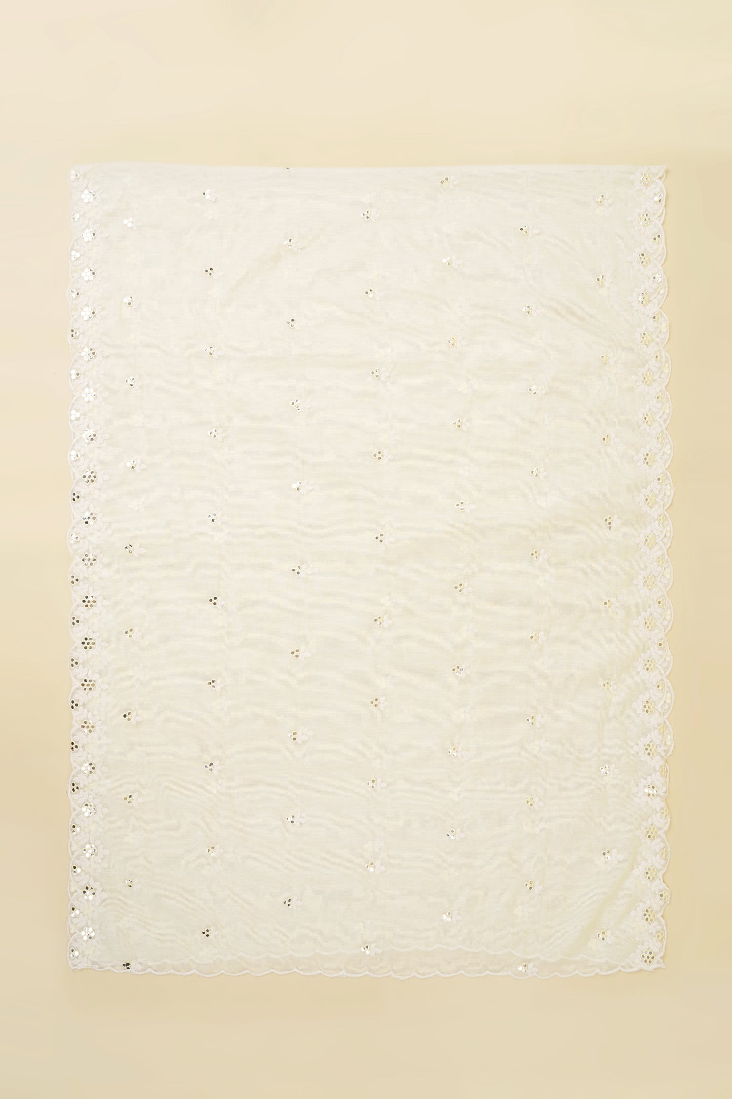 Lime Yellow Embroidered Unstitched Suit Piece