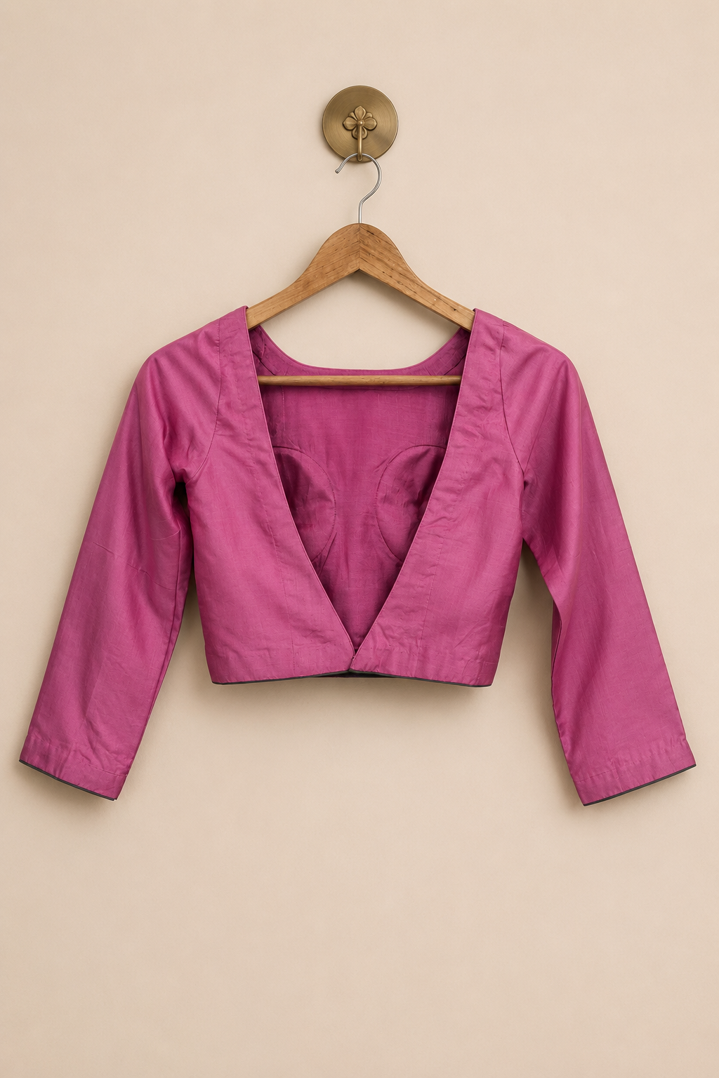 Pink Semi-Silk Blouse
