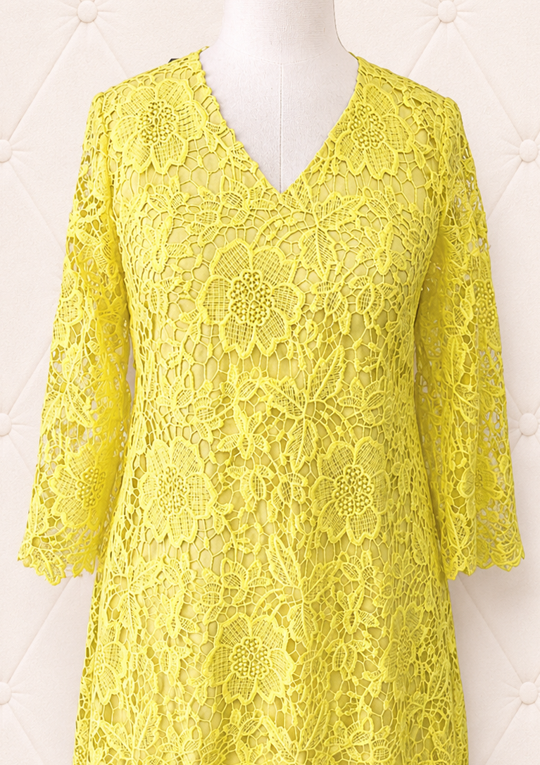 Yellow Lace Dress