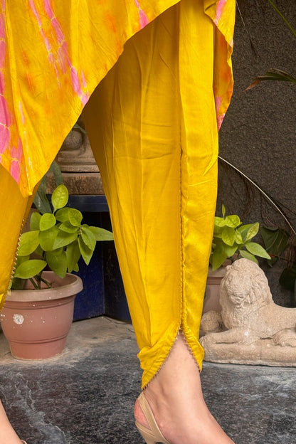 Yellow and Pink Kaftan Co-ord Set