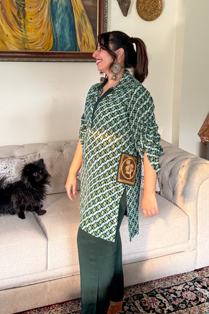 Green Printed Co-ord Set