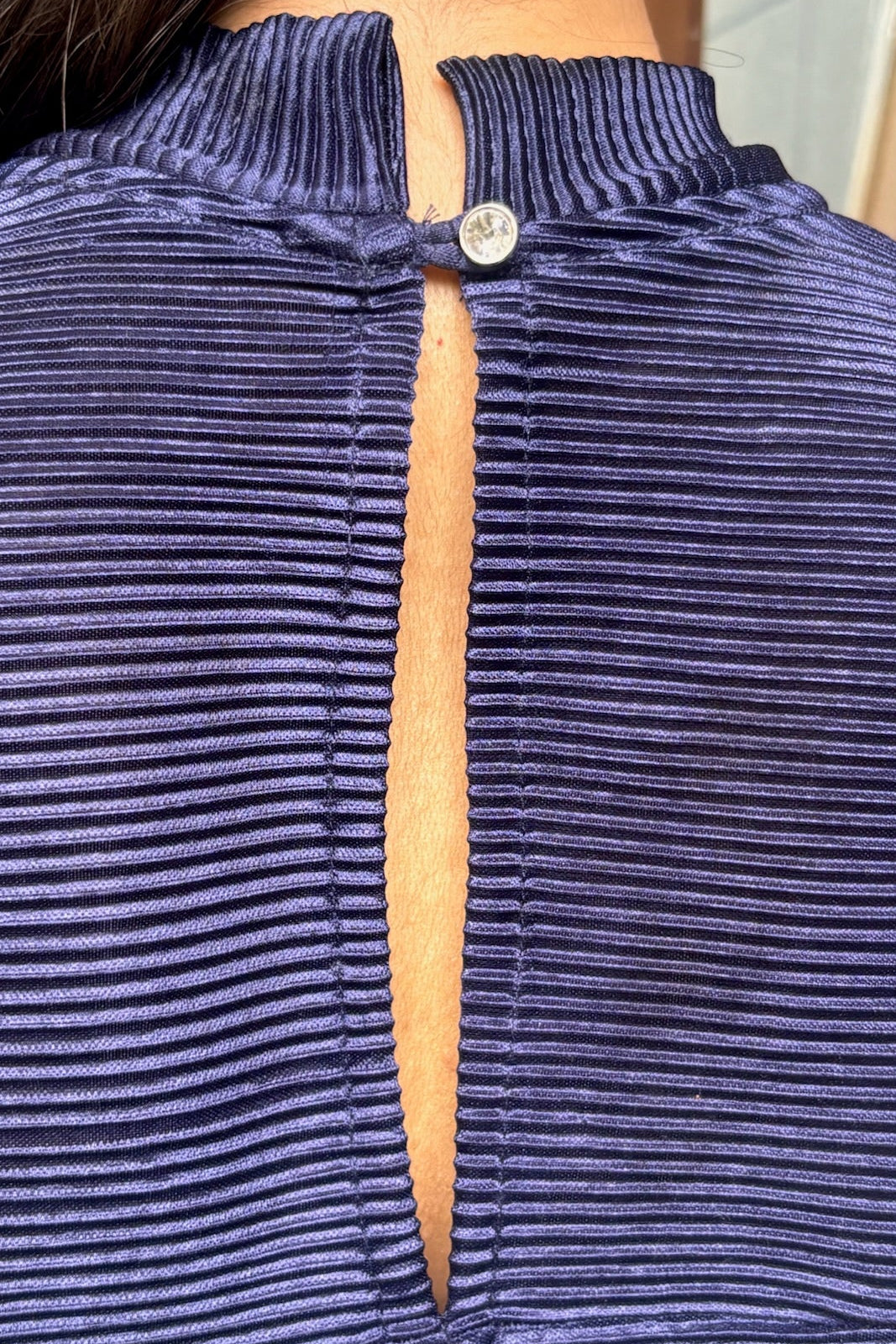 Blue and Lilac Pleated Co-ord Set