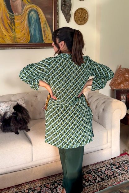 Green Printed Co-ord Set