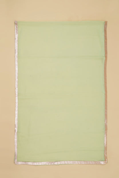 Mint with Mirrorwork Unstitched Suit Piece