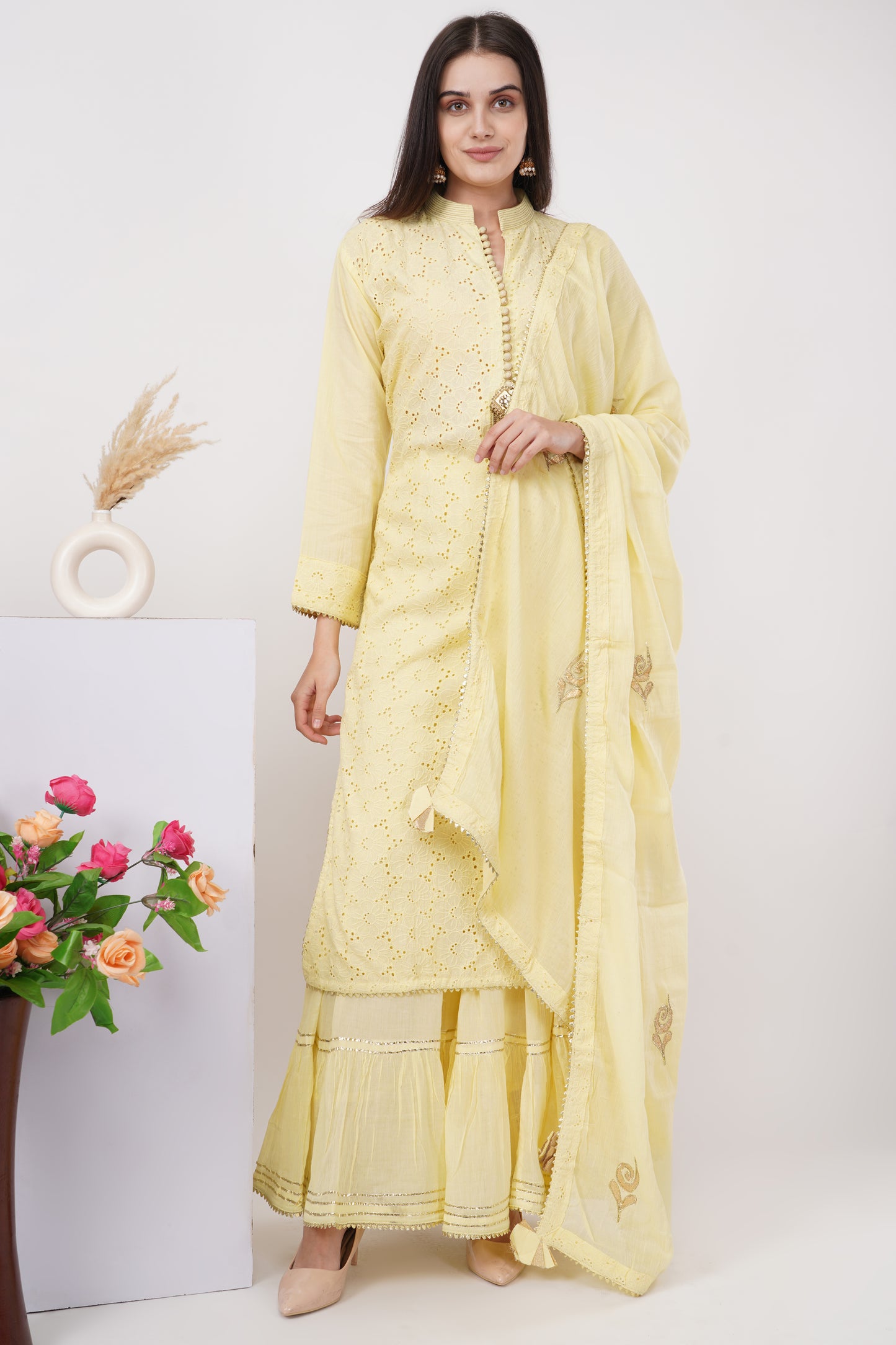 Lime Kurta Set