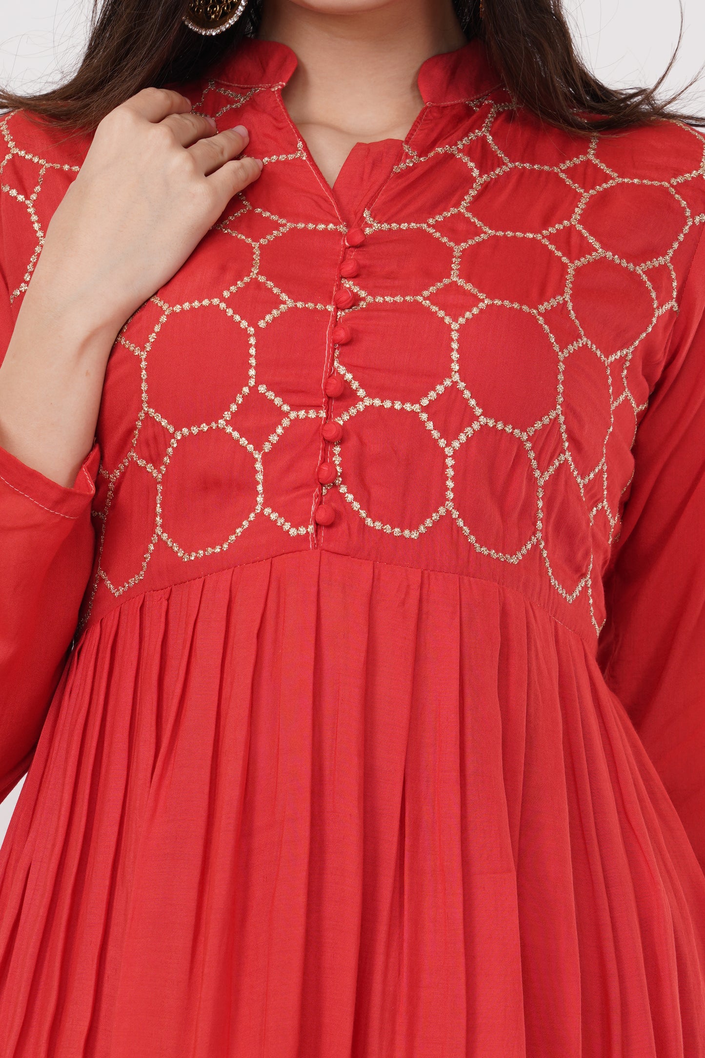 Brick Red Kurta Set