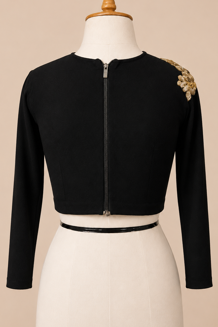 Black and Gold Blouse