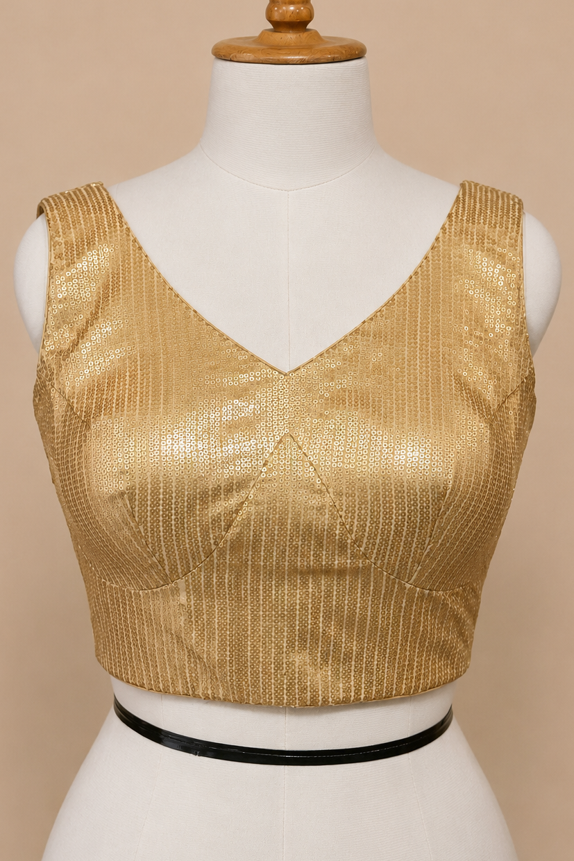 Gold Sequin Blouse