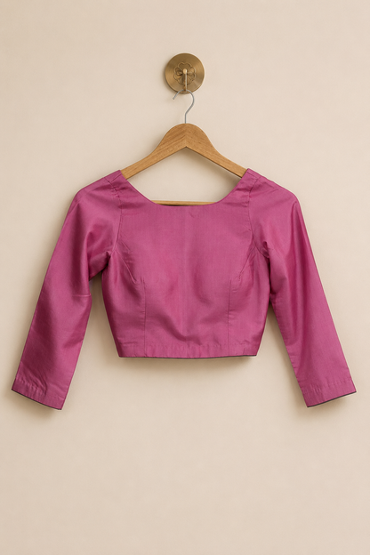 Pink Semi-Silk Blouse