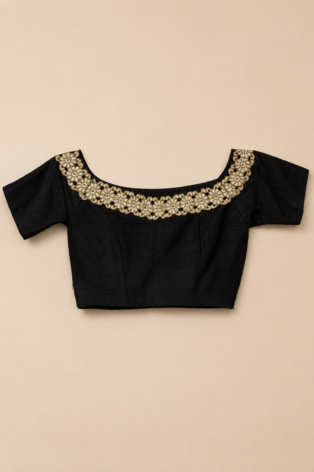 Black and Gold Off-Soulder Blouse