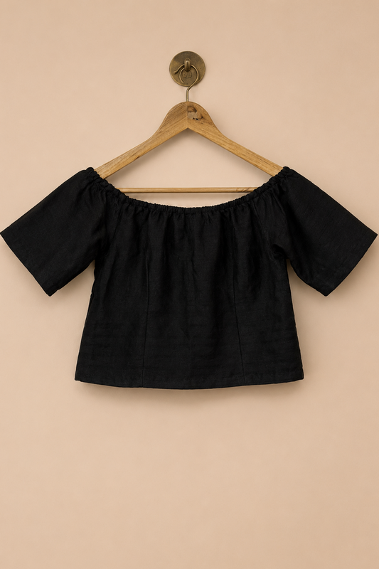 Black Off-Shoulder Top