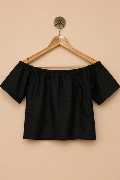 Black Off-Shoulder Top