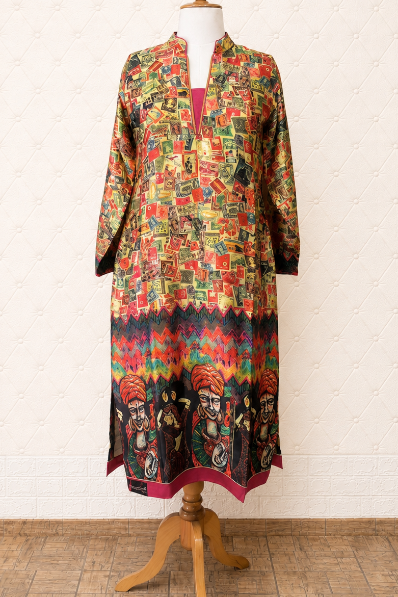 Multicolour Digital Print Kurta