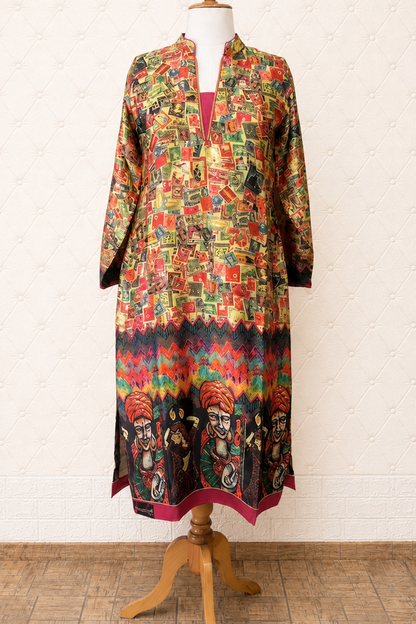 Multicolour Digital Print Kurta