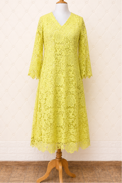 Yellow Lace Dress