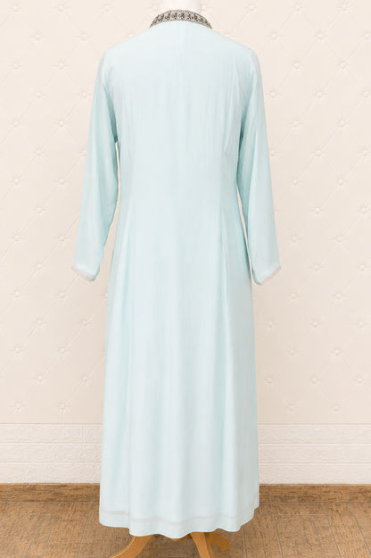 Powder Blue Embroidered Kurta