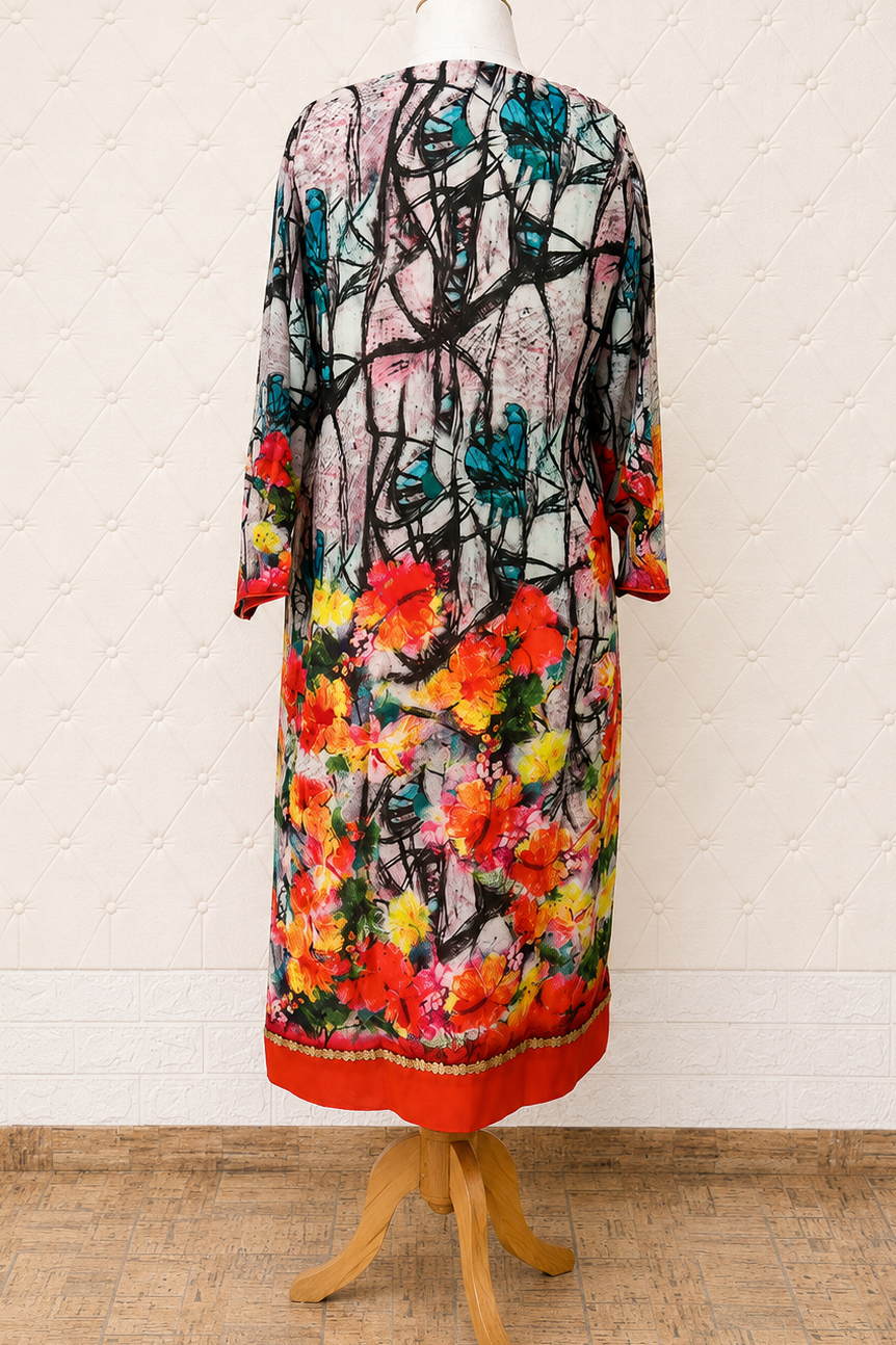 Multicolour Digital Print Kurta