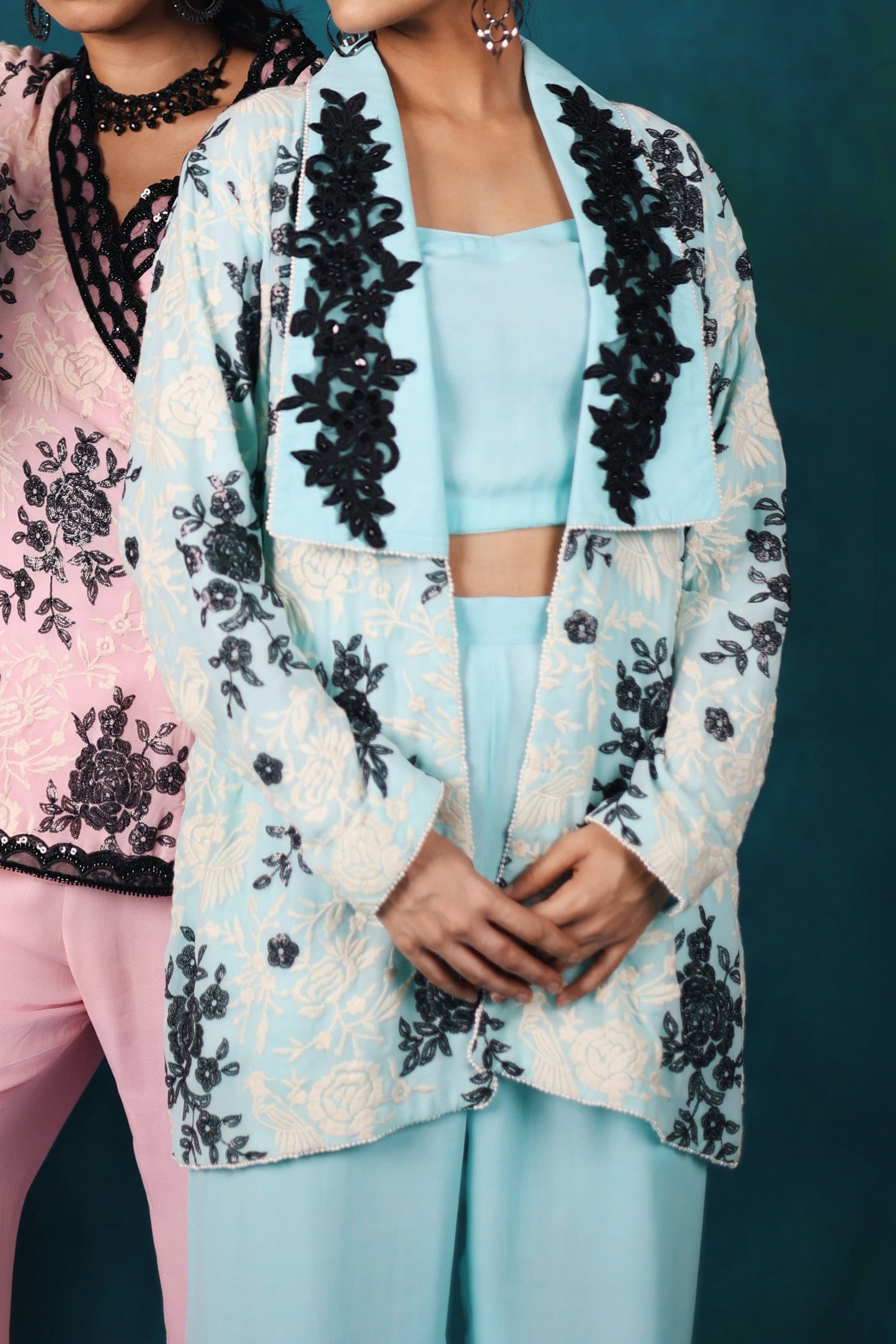 Powder Blue Pantsuit
